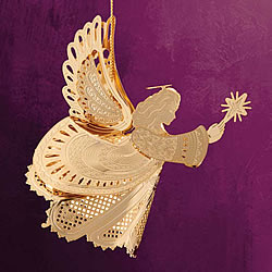 3-D Angel with Star Wings Ornament 3-D Angel with Star Wings Ornament