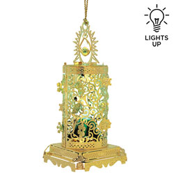 3-D Illuminated Christmas Candle Ornament 3-D Illuminated Christmas Candle Ornament