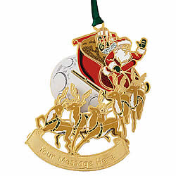 Santa on Sleigh Ornament Santa on Sleigh Ornament