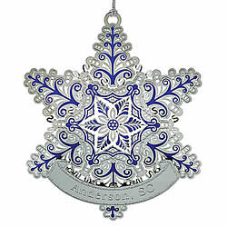 Frosted Snowflake Ornament Frosted Snowflake Ornament