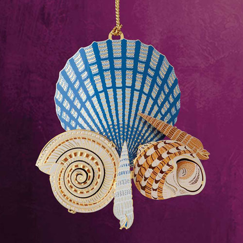 Seashells On The Shore Ornament - Click Image to Close