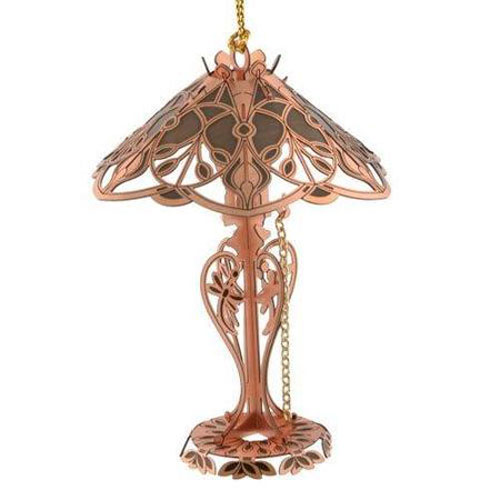 Antique Copper Tiffany Lamp Ornament - Click Image to Close