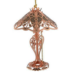 Antique Copper Tiffany Lamp Ornament