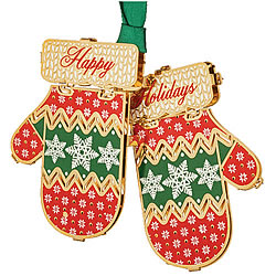 Holiday Mittens Ornament Holiday Mittens Ornament