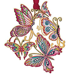Springtime Butterfly Collage Ornament Springtime Butterfly Collage Ornament