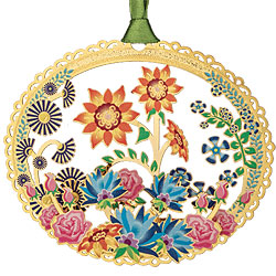 Flower Power Collage Ornament