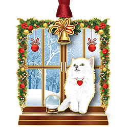 Cat In Window Ornament Cat In Window Ornament