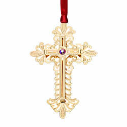 Gold Cross Ornament Gold Cross Ornament