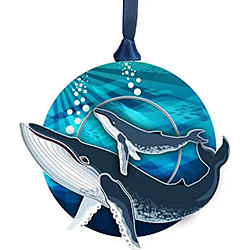 Humpback Whale Mom & Calf Ornament Humpback Whale Mom & Calf Ornament