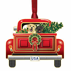 Red Pickup Truck Ornament