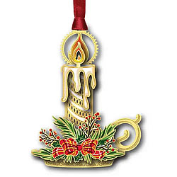 Christmas Candle Ornament Christmas Candle Ornament