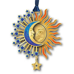 Sun & Moon Cresent Ornament