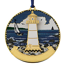 Rocky Lighthouse Ornament (Single)