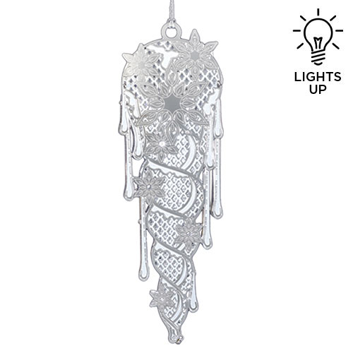 Illuminated Icicle Ornament - Click Image to Close