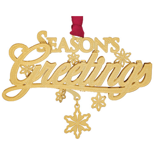 Season's Greetings Ornament - Click Image to Close