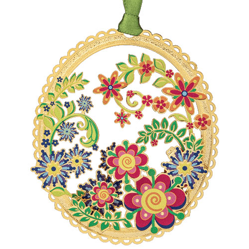 Springtime Collage Ornament - Click Image to Close