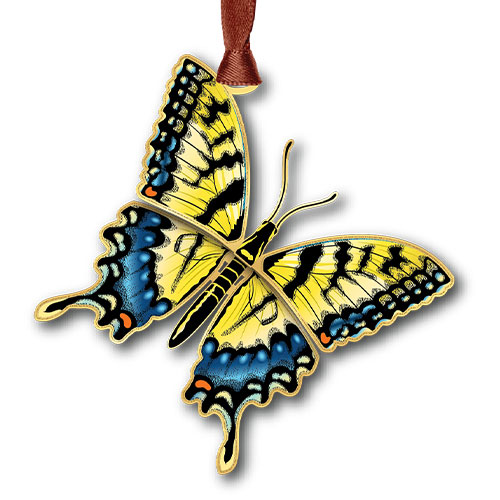 Yellow Swallowtail Ornament - Click Image to Close