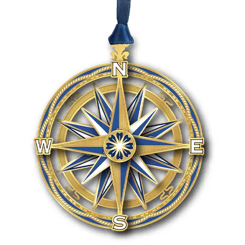 Compass Ornament - Click Image to Close