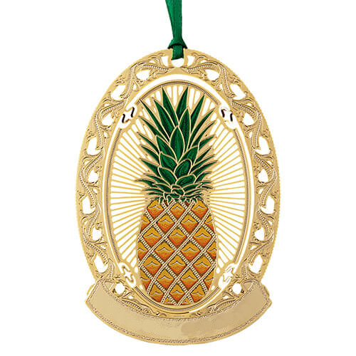 Pineapple Greeting Ornament (Single) - Click Image to Close