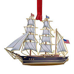 Tall Ship Ornament 3-D