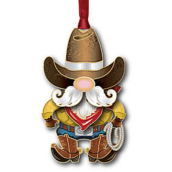 Cowboy Gnome Ornament